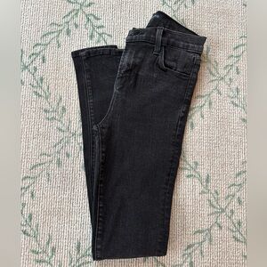 J Brand black wash skinny jeans. US size 24.